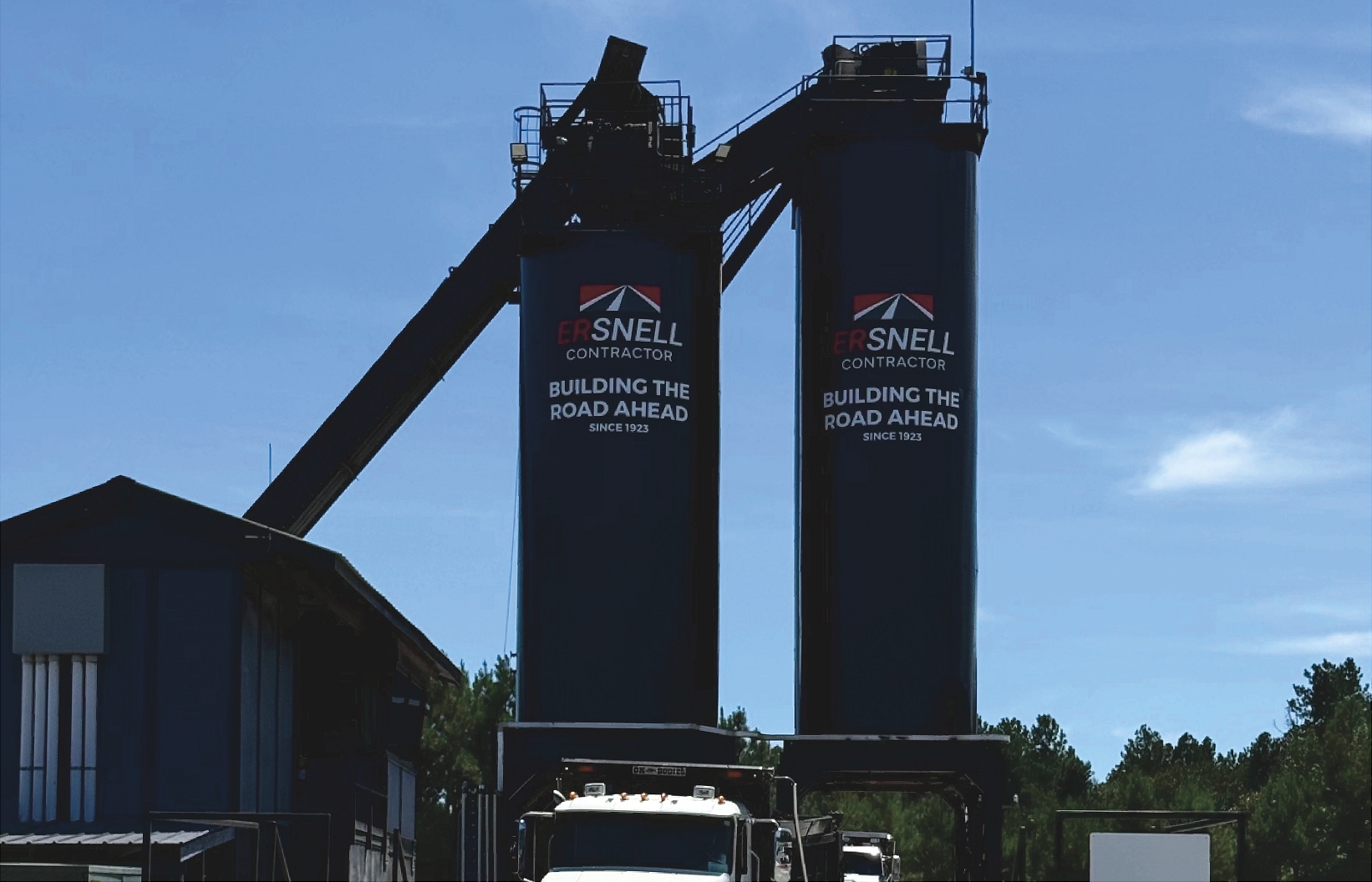 Cloudy sky over road